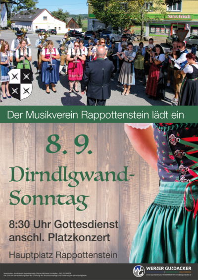 Plakat Dirndlgwandsonntag 2019